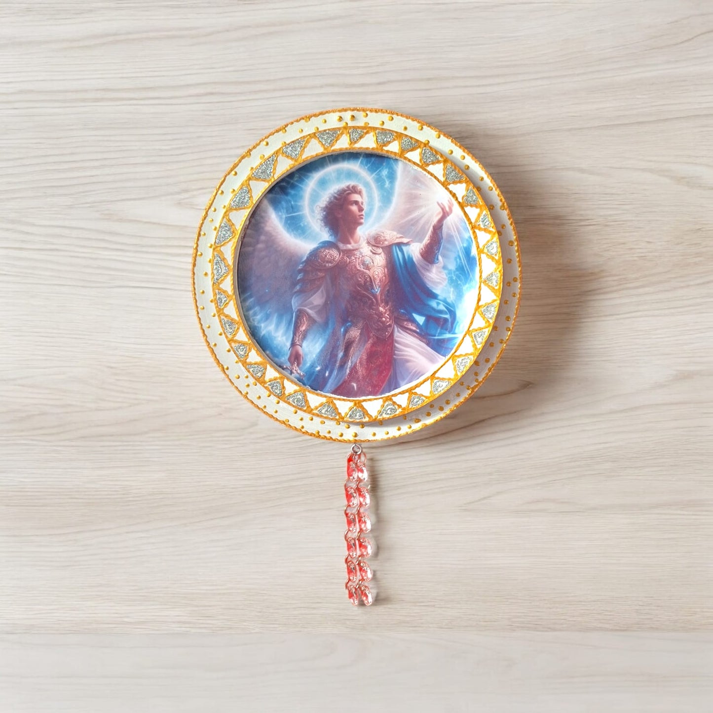 Mandala colgate del Arcángel Miguel 20 cm